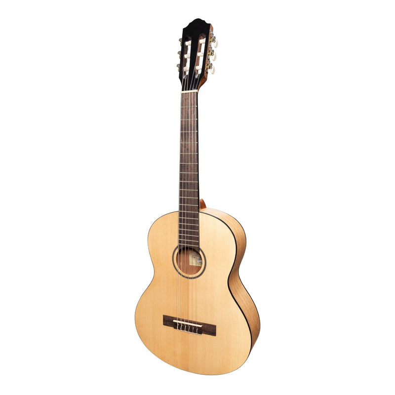 -Martinez 'Slim Jim' 3/4 Size Student Classical Guitar Pack with Built In Tuner (Spruce/Mahogany)-Living Music