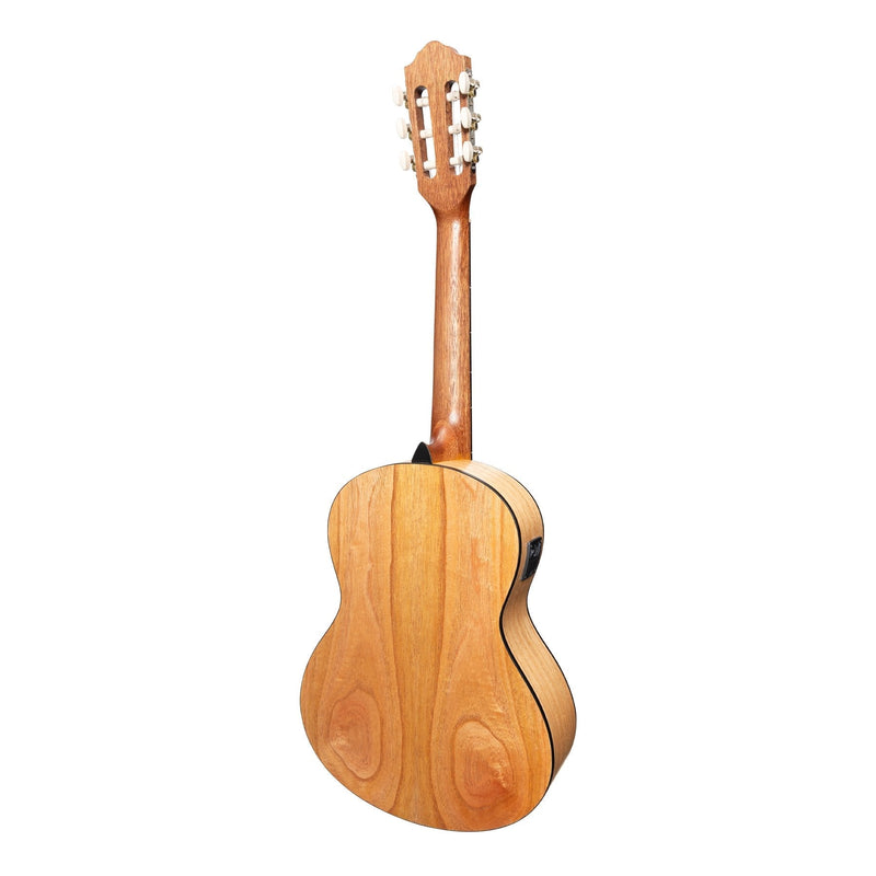 -Martinez 'Slim Jim' 3/4 Size Student Classical Guitar Pack with Built In Tuner (Spruce/Mahogany)-Living Music