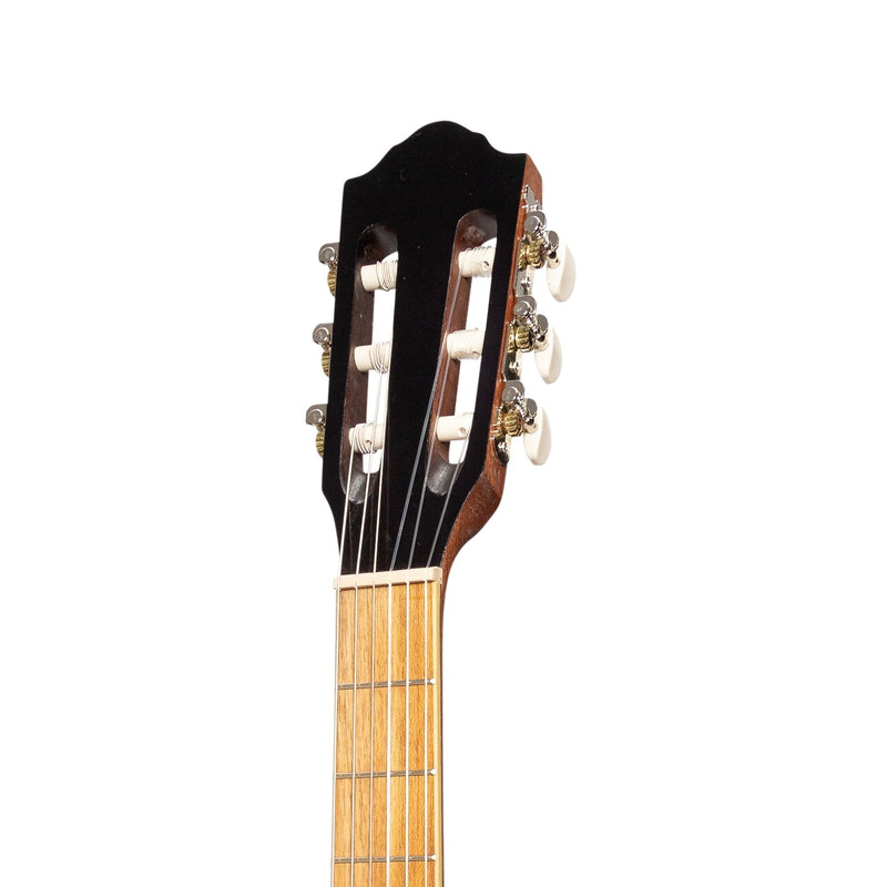 MP-SJ44PT-JTK-Martinez 'Slim Jim' Full Size Electric Classical Guitar Pack with Pickup/Tuner (Jati-Teakwood)-Living Music