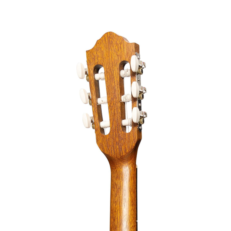 -Martinez 'Slim Jim' Full Size Electric Classical Guitar Pack with Pickup/Tuner (Koa)-Living Music
