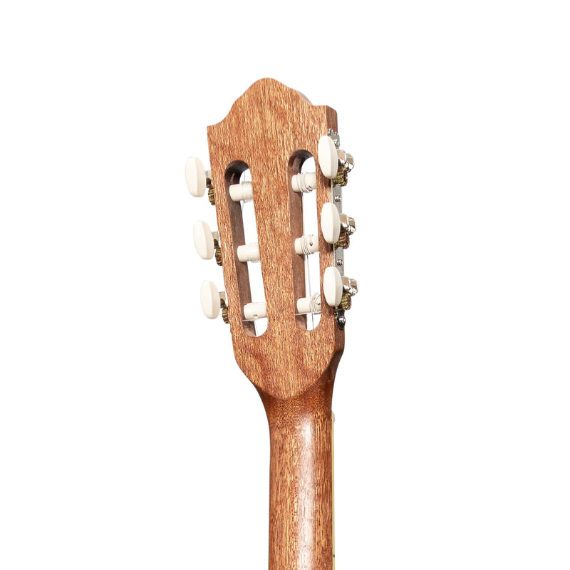 -Martinez 'Slim Jim' Full Size Student Classical Guitar Pack with Built In Tuner (Jati-Teakwood)-Living Music