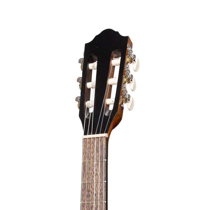 -Martinez 'Slim Jim' Full Size Student Classical Guitar Pack with Built In Tuner (Koa)-Living Music