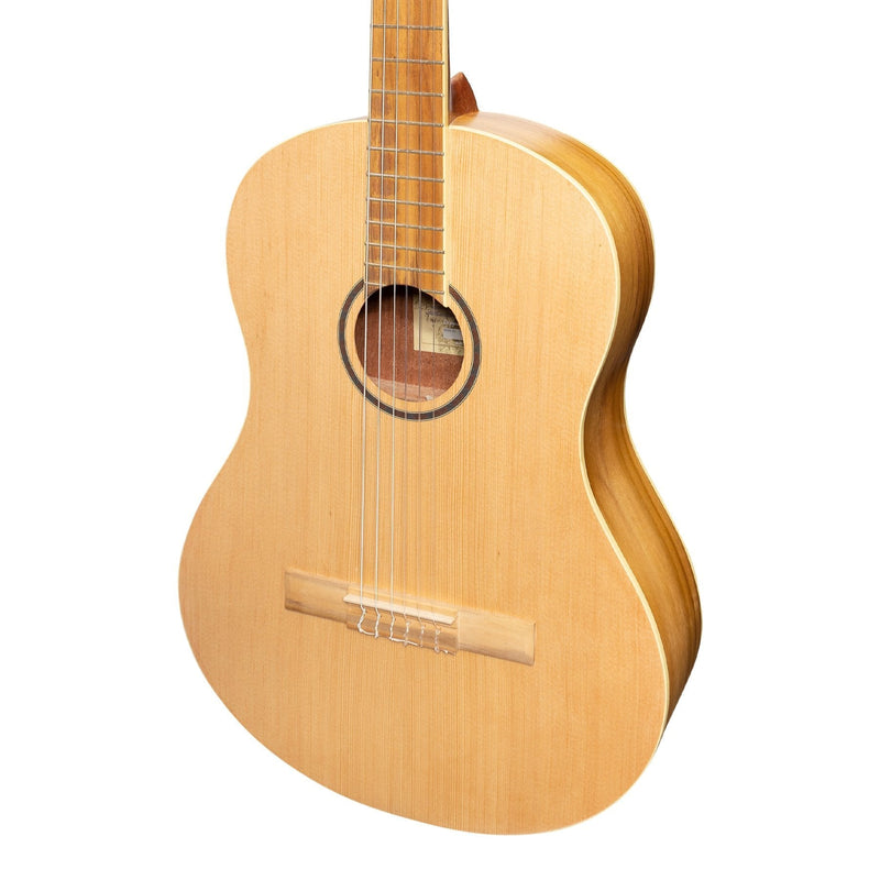 MP-SJ44T-SJ-Martinez 'Slim Jim' Full Size Student Classical Guitar Pack with Built In Tuner (Spruce/Jati-Teakwood)-Living Music