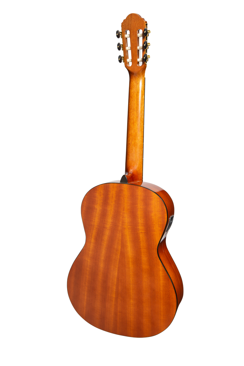 -Martinez 'Slim Jim' G-Series 3/4 Size Student Classical Guitar Pack with Built In Tuner (Natural-Gloss)-Living Music