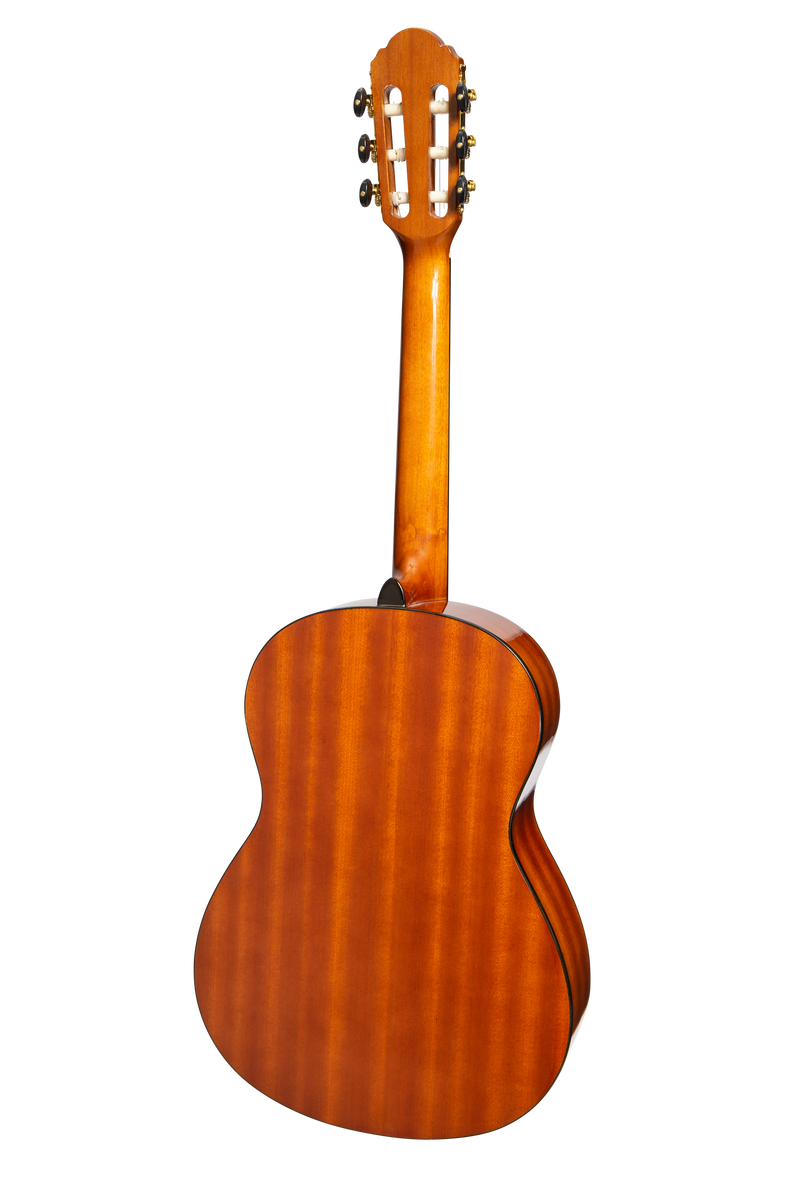 -Martinez 'Slim Jim' G-Series Left Handed 3/4 Size Classical Guitar with Built-in Tuner (Natural-Gloss)-Living Music