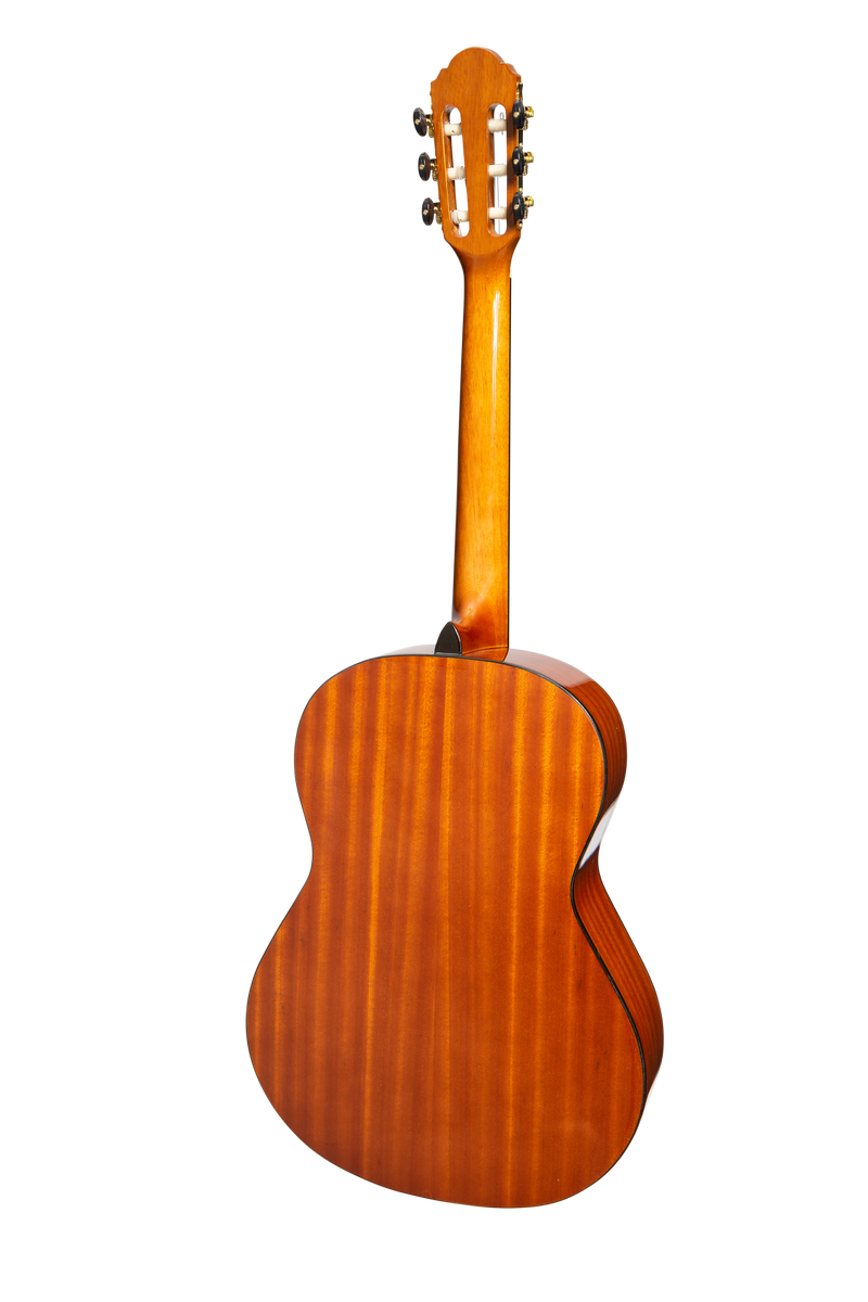 MC-SJ44GTL-NGL-Martinez 'Slim Jim' G-Series Left Handed Full Size Classical Guitar with Built-in Tuner (Natural-Gloss)-Living Music