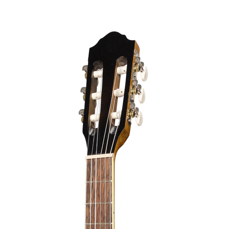 MP-SJ34TL-SK-Martinez 'Slim Jim' Left Handed 3/4 Size Student Classical Guitar Pack with Built In Tuner (Spruce/Koa)-Living Music
