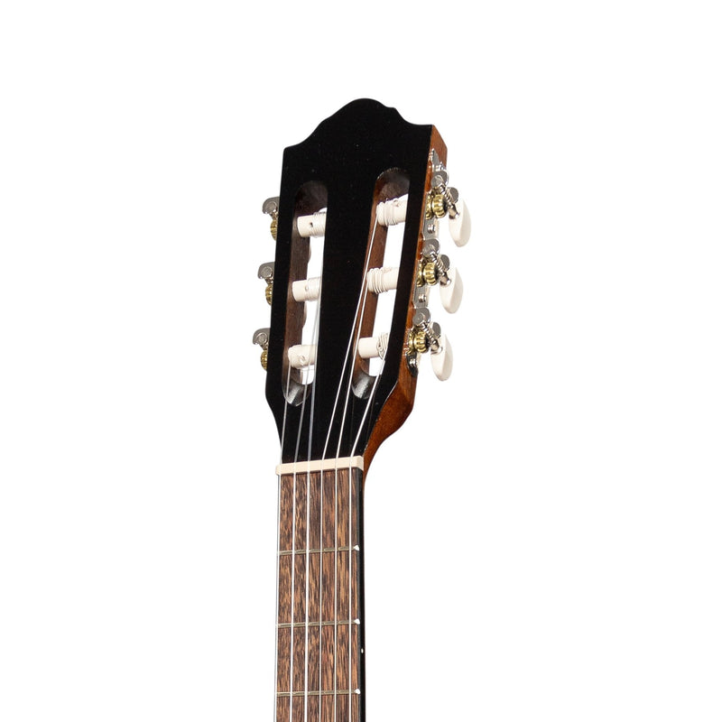 -Martinez 'Slim Jim' Left Handed Full Size Student Classical Guitar Pack with Built In Tuner (Spruce/Koa)-Living Music