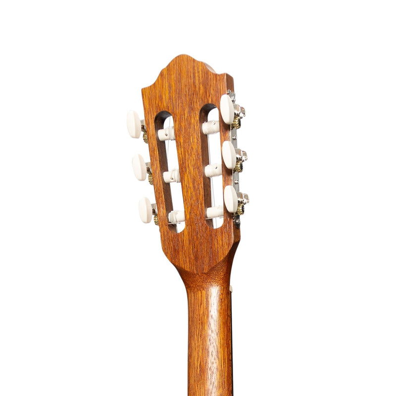 -Martinez 'Slim Jim' Left Handed Full Size Student Classical Guitar Pack with Built In Tuner (Spruce/Koa)-Living Music