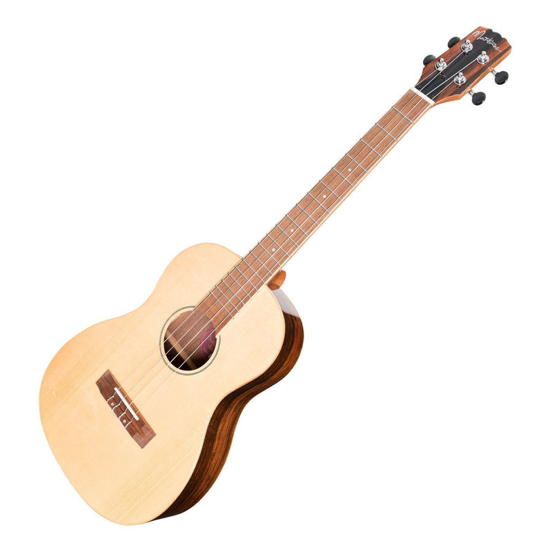 MSBB-7-NGL-Martinez 'Southern Belle 7 Series' Spruce Solid Top Electric Baritone Ukulele with Hard Case (Natural Gloss)-Living Music