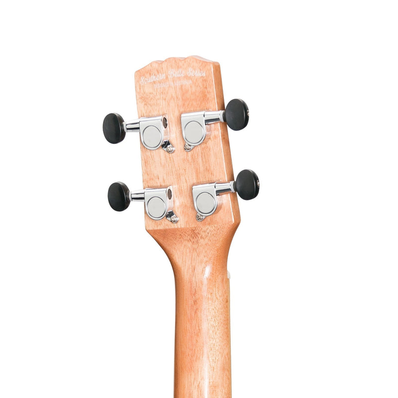 -Martinez 'Southern Belle 7 Series' Spruce Solid Top Electric Tenor Ukulele with Hard Case (Natural Gloss)-Living Music