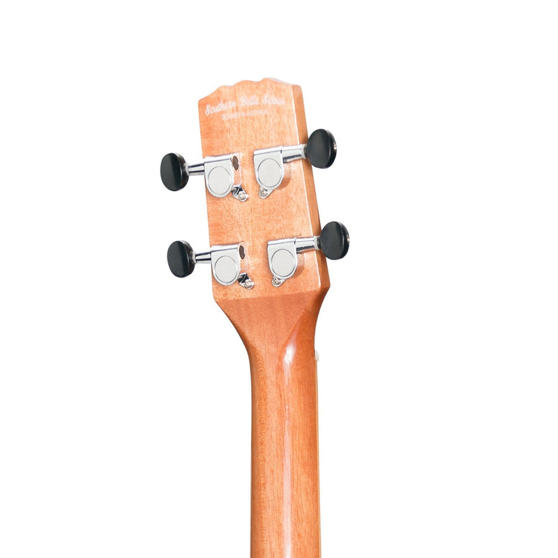 -Martinez 'Southern Belle 8 Series' Koa Solid Top Electric Cutaway Baritone Ukulele with Hard Case (Natural Gloss)-Living Music