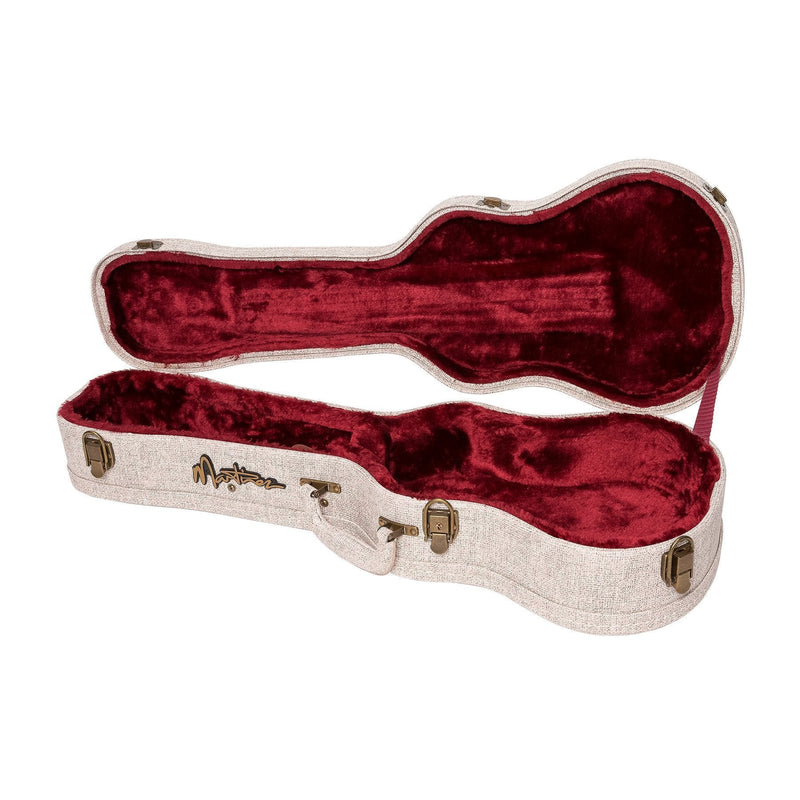 -Martinez 'Southern Belle 8 Series' Koa Solid Top Electric Tenor Ukulele with Hard Case (Natural Gloss)-Living Music