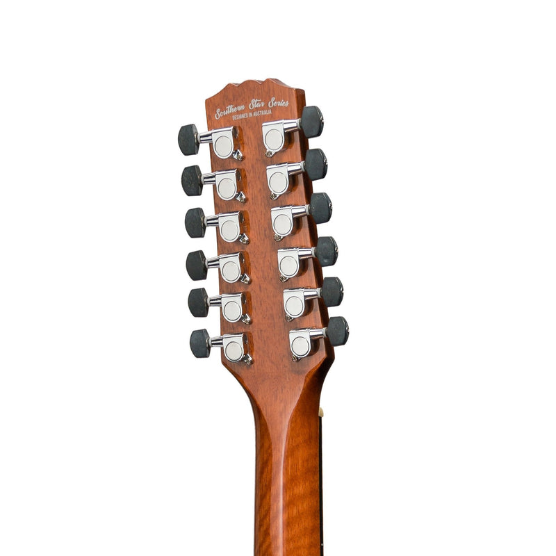 MFPC-812C-NGL-Martinez 'Southern Star Series' Koa Solid Top 12-String Acoustic-Electric Small Body Cutaway Guitar (Natural Gloss)-Living Music