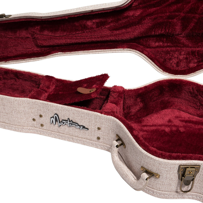 -Martinez 'Southern Star Series' Koa Solid Top Acoustic-Electric Small Body Cutaway Guitar (Natural Gloss)-Living Music