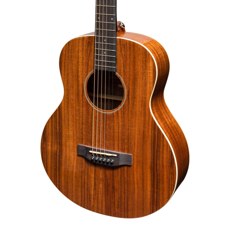 MTT-8-NGL-Martinez 'Southern Star Series' Koa Solid Top Acoustic-Electric TS-Mini Guitar (Natural Gloss)-Living Music