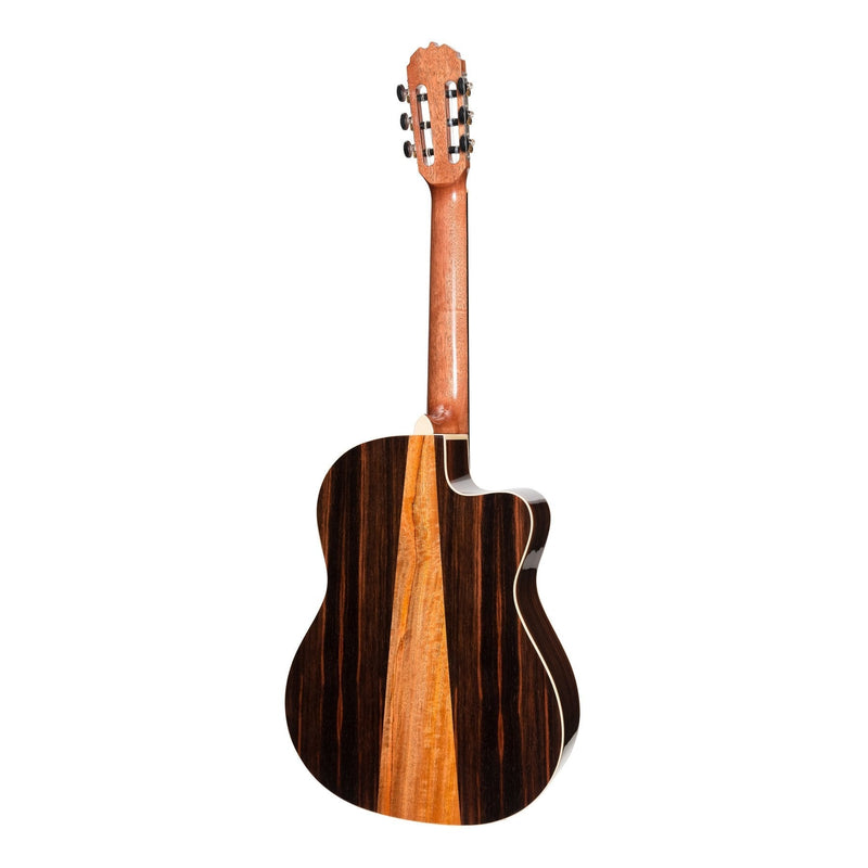 MCPC-7CL-NGL-Martinez 'Southern Star Series' Left Handed Spruce Solid Top Acoustic-Electric Classical Cutaway Guitar (Natural Gloss)-Living Music