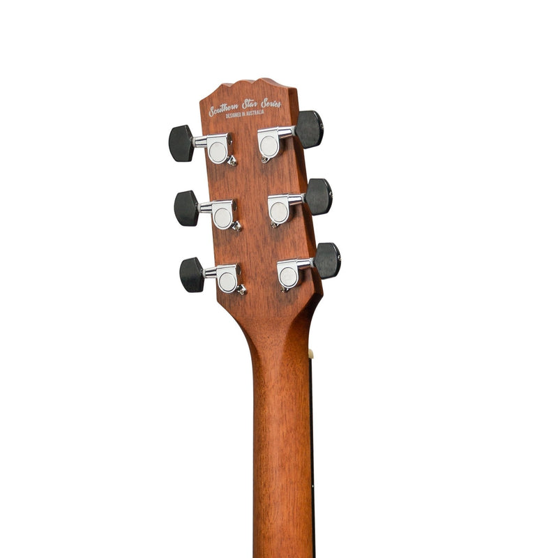 -Martinez 'Southern Star Series' Mahogany Solid Top Acoustic-Electric Dreadnought Cutaway Guitar (Satin Sunburst)-Living Music