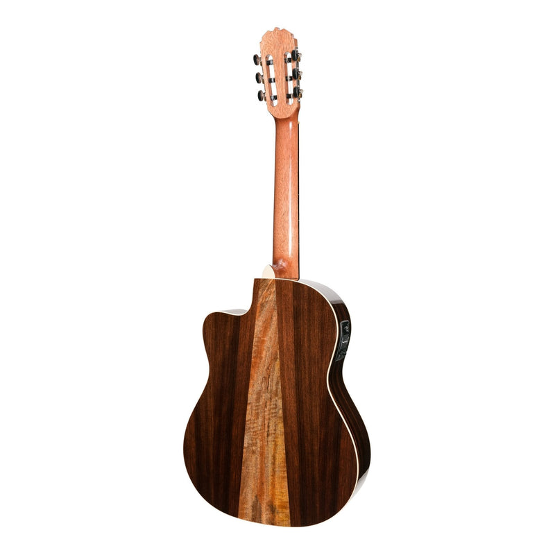MCPC-7C-NGL-Martinez 'Southern Star Series' Spruce Solid Top Acoustic-Electric Classical Cutaway Guitar (Natural Gloss)-Living Music