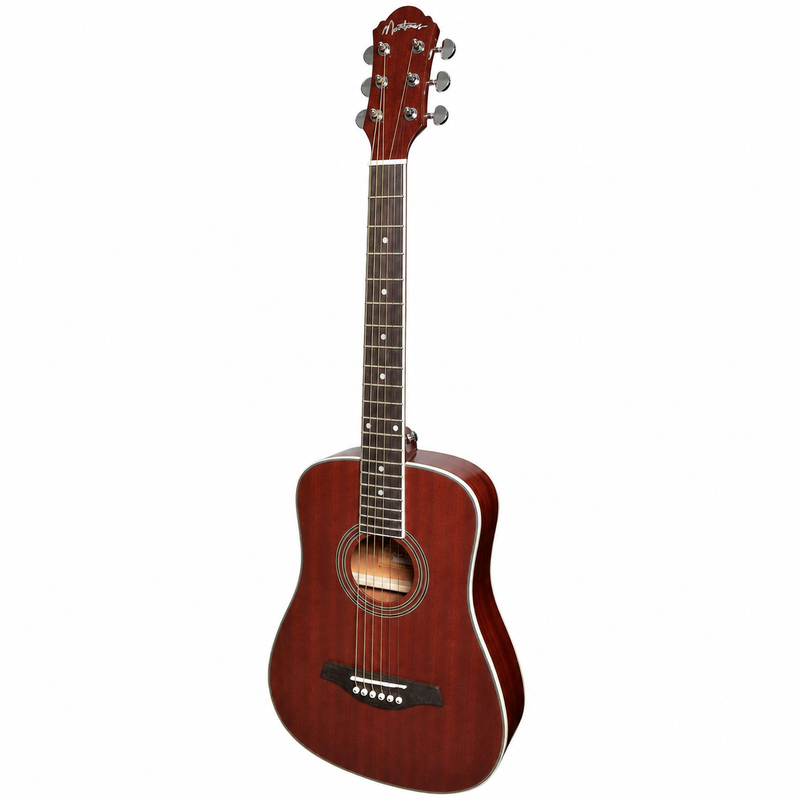 -Martinez '41 Series' Mahogany Acoustic Babe Traveller Guitar (Gloss)-Living Music
