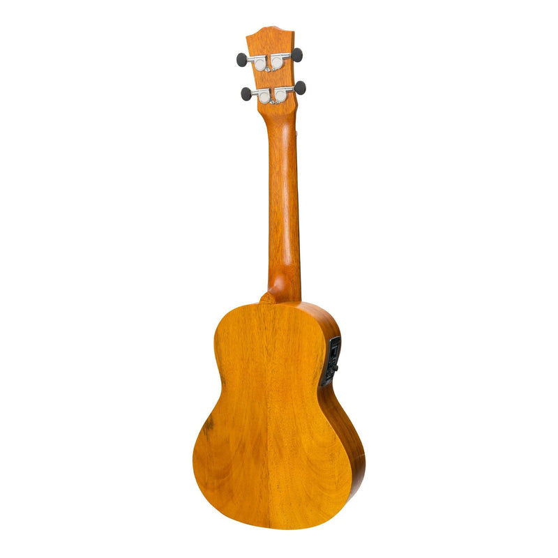 -Mojo 'A30 Series' All Acacia Electric Concert Ukulele with Built-in Tuner (Natural Satin)-Living Music