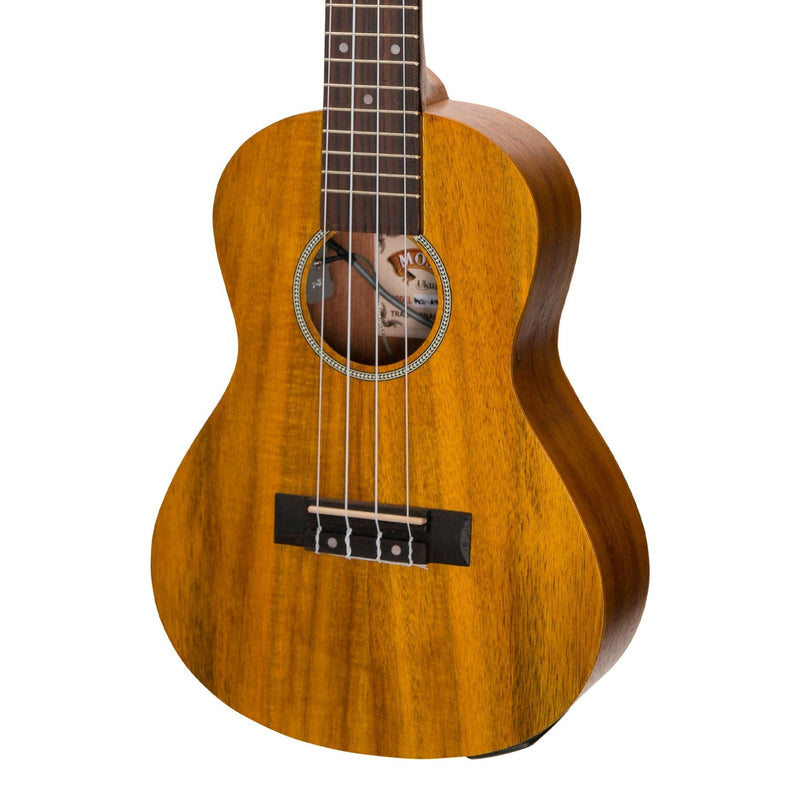 MCU-A30ET-NST-Mojo 'A30 Series' All Acacia Electric Concert Ukulele with Built-in Tuner (Natural Satin)-Living Music