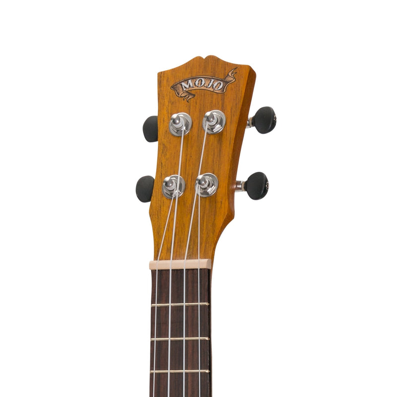 -Mojo 'A30 Series' All Acacia Electric Concert Ukulele with Built-in Tuner (Natural Satin)-Living Music
