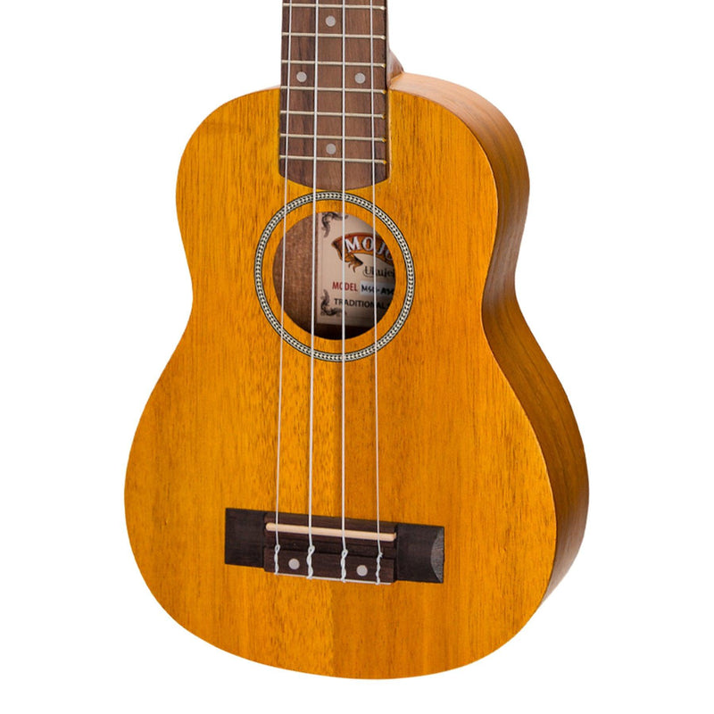 MSU-A30-NST-Mojo 'A30 Series' All Acacia Soprano Ukulele (Natural Satin)-Living Music