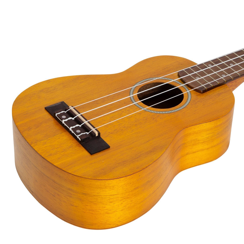 MSU-A30-NST-Mojo 'A30 Series' All Acacia Soprano Ukulele (Natural Satin)-Living Music