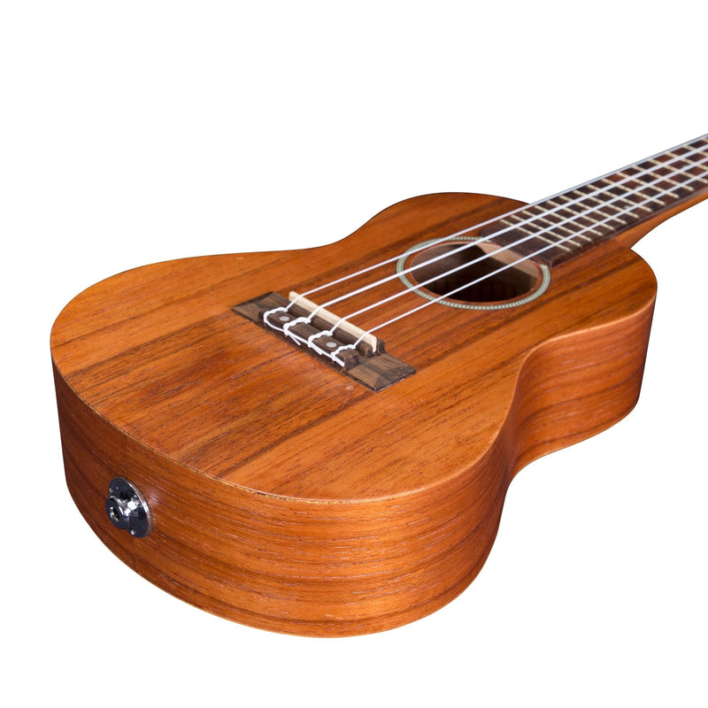 MCU-B80P-NST-Mojo 'B80 Series' All Bubinga Electric Concert Ukulele (Natural Satin)-Living Music