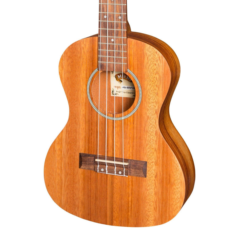 MTU-B80P-NST-Mojo 'B80 Series' All Bubinga Electric Tenor Ukulele (Natural Satin)-Living Music