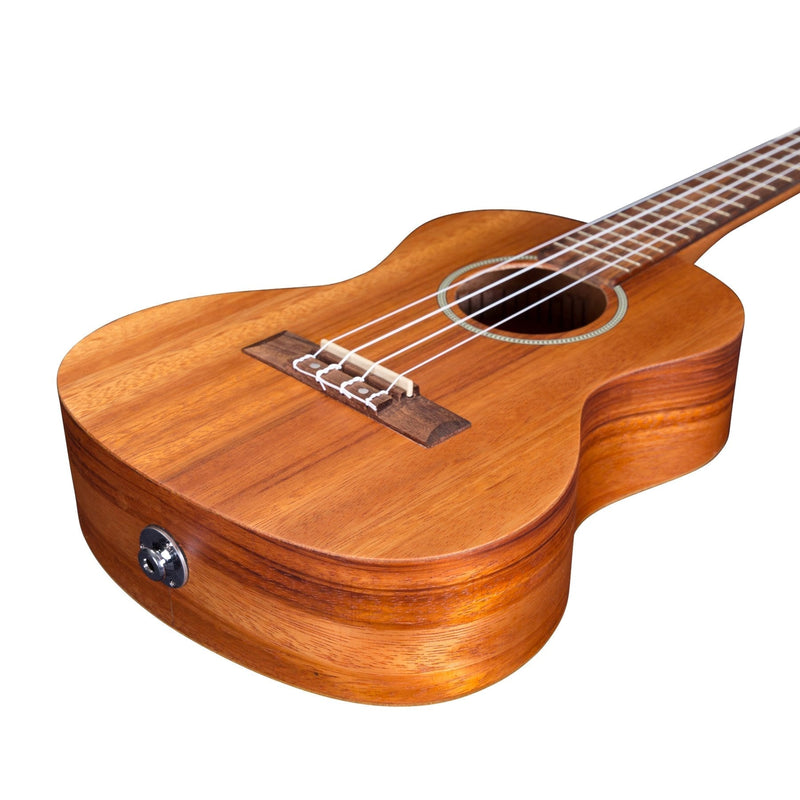 MTU-B80P-NST-Mojo 'B80 Series' All Bubinga Electric Tenor Ukulele (Natural Satin)-Living Music