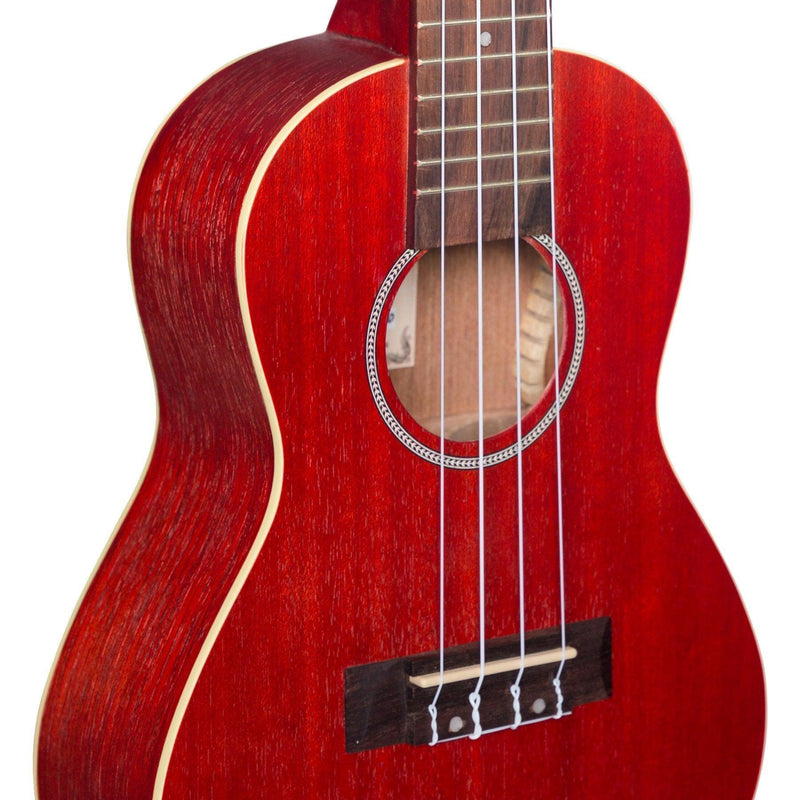 MCU-C66-WRD-Mojo 'Colour Series' Concert Ukulele (Wine Red)-Living Music