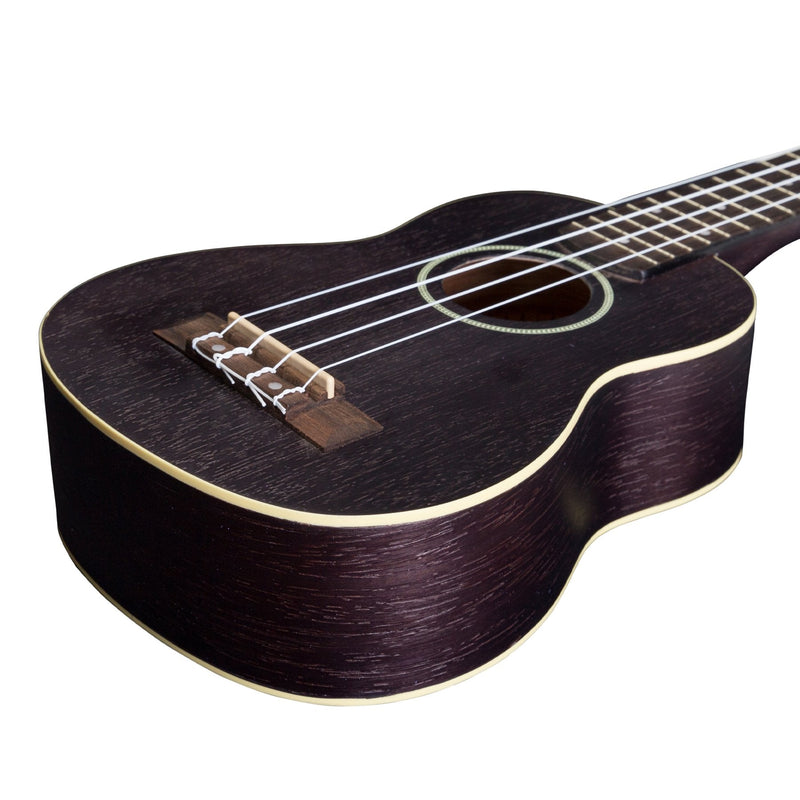 -Mojo 'Colour Series' Soprano Ukulele (Black)-Living Music