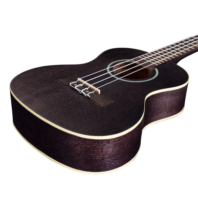 MTU-C66-BLK-Mojo 'Colour Series' Tenor Ukulele (Black)-Living Music