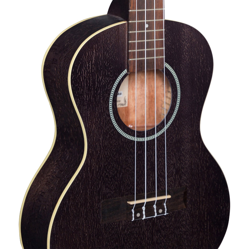 MTU-C66-BLK-Mojo 'Colour Series' Tenor Ukulele (Black)-Living Music