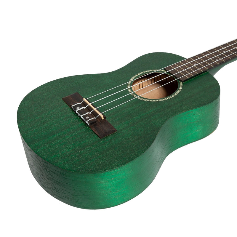 MTU-C66-TGR-Mojo 'Colour Series' Tenor Ukulele (Green)-Living Music