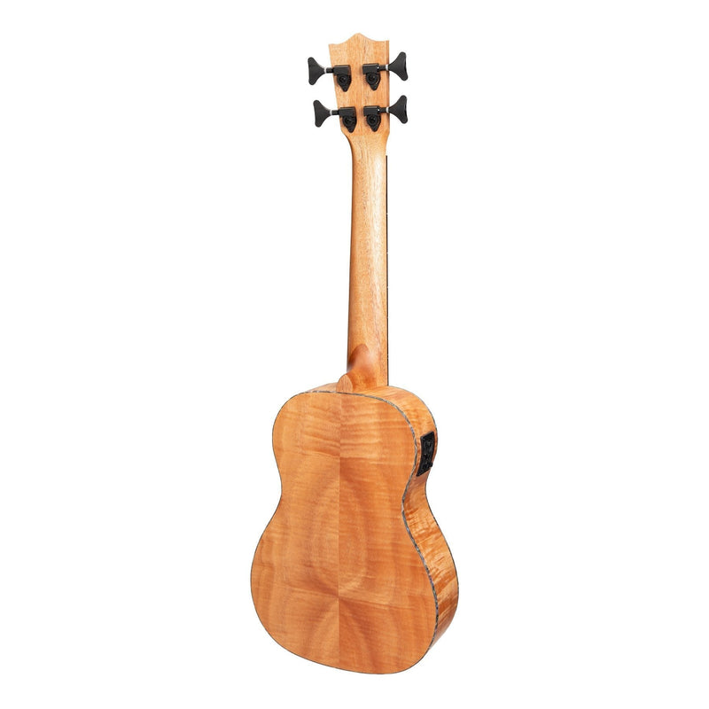 -Mojo Flamed Okoume 30" Electric Bass Ukulele (Natural Satin)-Living Music