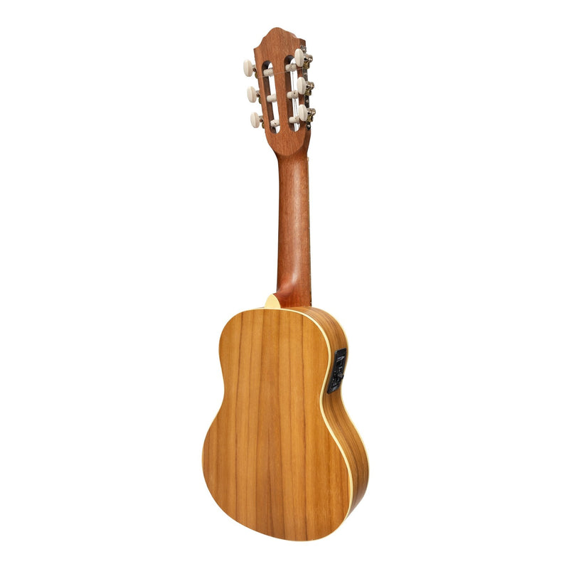 MGT-G2P-JTK-Mojo 'Guitarulele' 1/4 Size Classical Guitar with Pickup (Jati-Teakwood)-Living Music