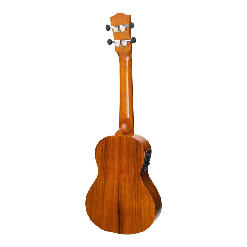 -Mojo 'K20 Series' All Koa Electric Concert Ukulele with Built-in Tuner (Natural Satin)-Living Music
