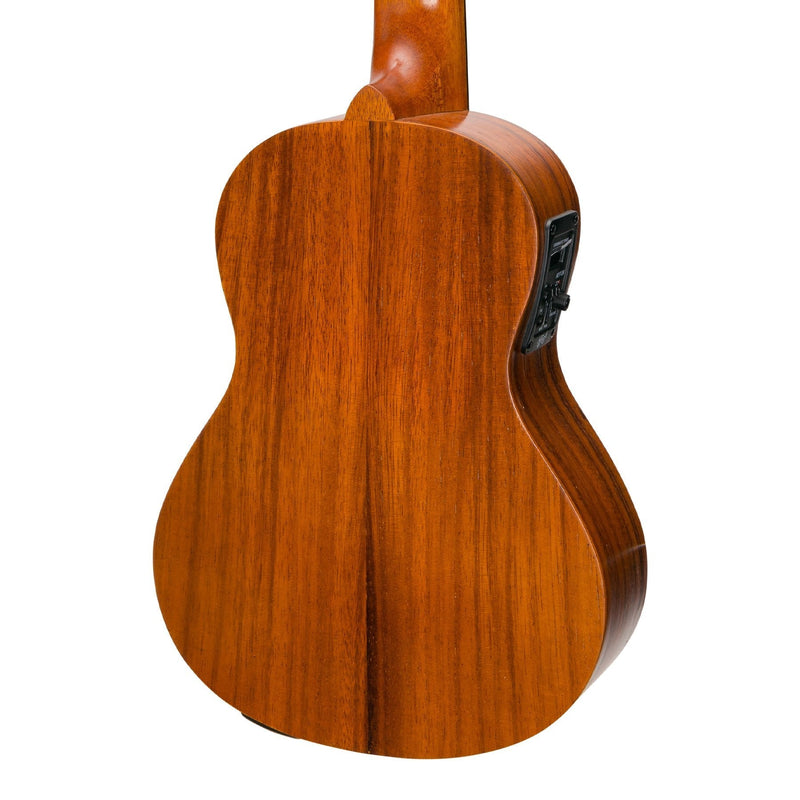 -Mojo 'K20 Series' All Koa Electric Concert Ukulele with Built-in Tuner (Natural Satin)-Living Music