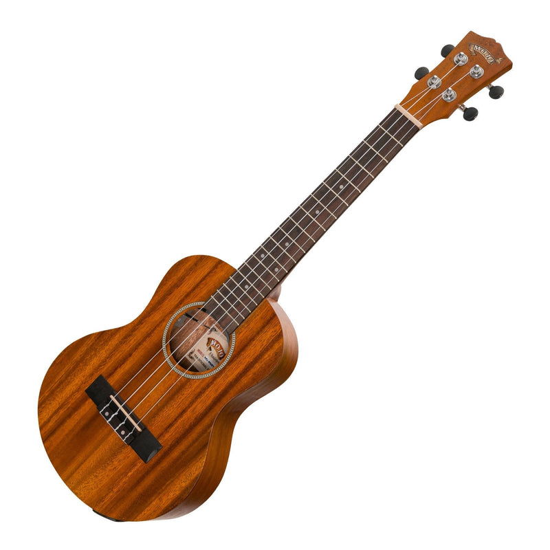 -Mojo 'K20 Series' All Koa Electric Tenor Ukulele with Built-in Tuner (Natural Satin)-Living Music