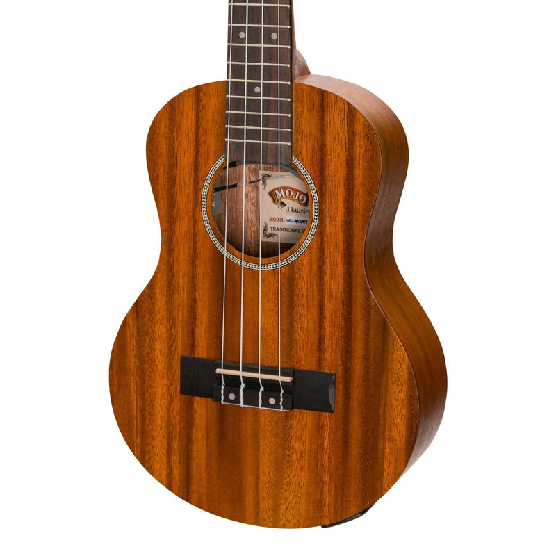 -Mojo 'K20 Series' All Koa Electric Tenor Ukulele with Built-in Tuner (Natural Satin)-Living Music