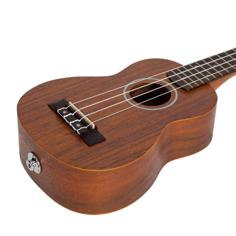 -Mojo 'MA70 Series' All Mangowood Electric Soprano Ukulele (Natural Satin)-Living Music