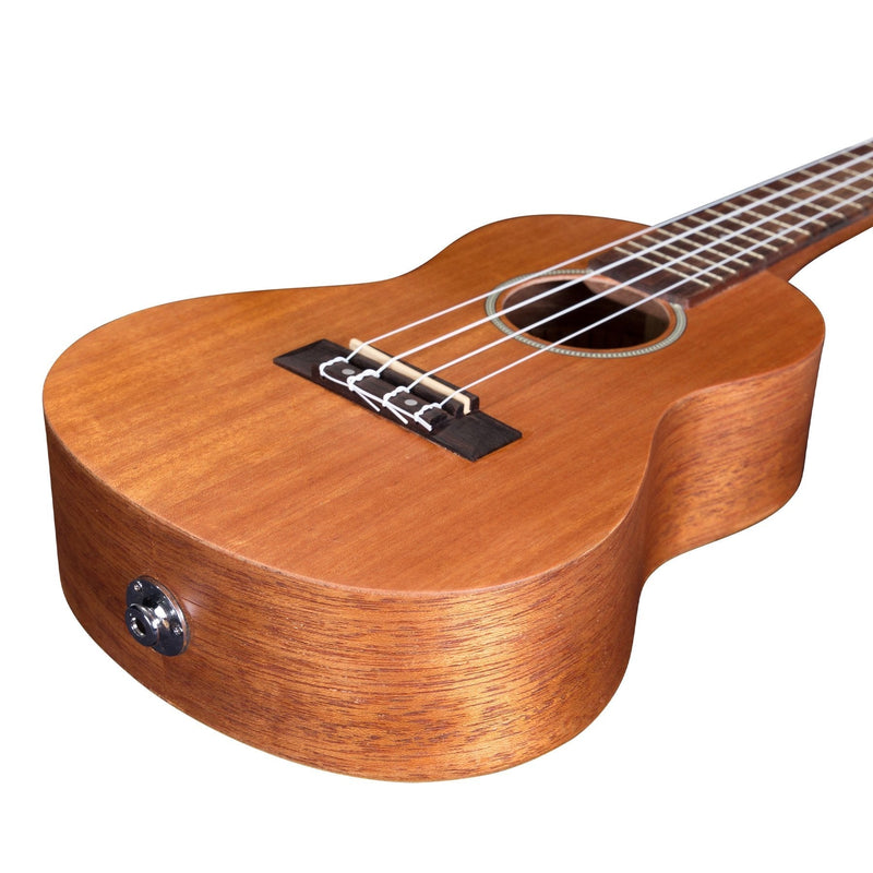 MCU-ME10P-NST-Mojo 'ME10 Series' All Meranti Electric Concert Ukulele (Natural Satin)-Living Music