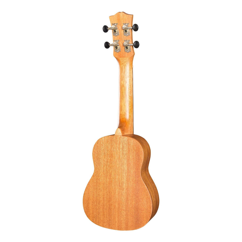 MSU-ME10P-NST-Mojo 'ME10 Series' All Meranti Electric Soprano Ukulele (Natural Satin)-Living Music