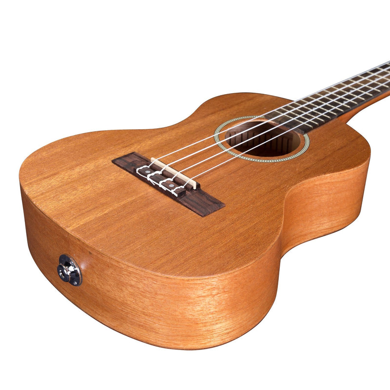 MTU-ME10P-NST-Mojo 'ME10 Series' All Meranti Electric Tenor Ukulele (Natural Satin)-Living Music