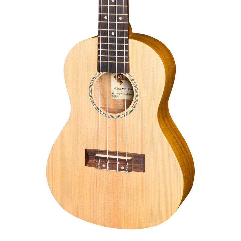 -Mojo 'SA30 Series' Spruce Top and Acacia Back & Sides Concert Ukulele (Natural Satin)-Living Music