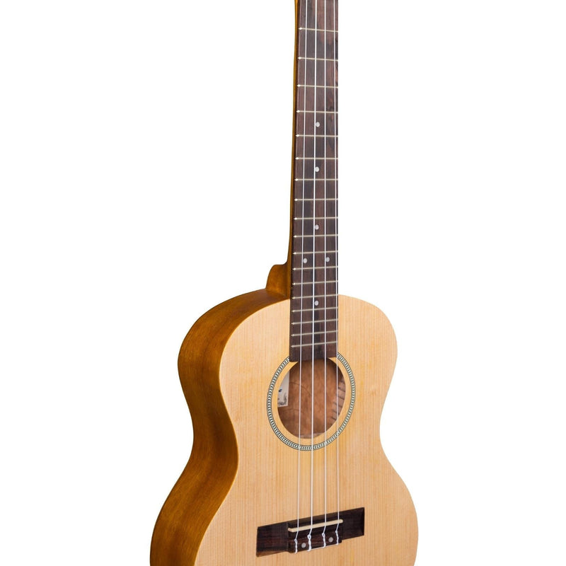 -Mojo 'SA30 Series' Spruce Top and Acacia Back & Sides Tenor Ukulele with Pickup (Natural Satin)-Living Music