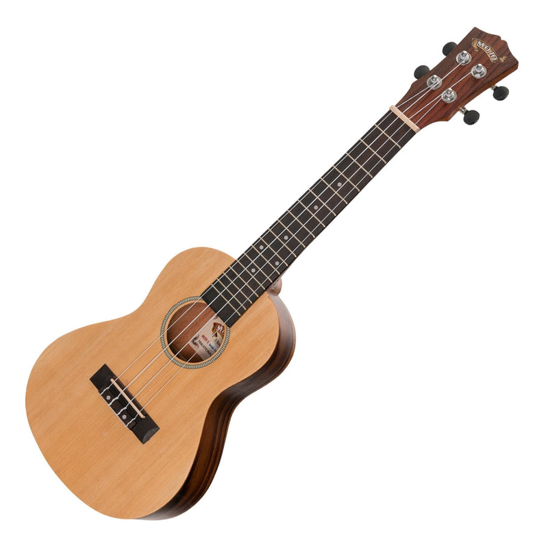 MCU-SZ40-NST-Mojo 'SZ40 Series' Spruce Top and Rosewood Back & Sides Concert Ukulele (Natural Satin)-Living Music